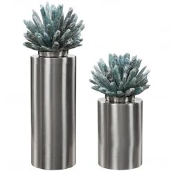 UTTERMOST OCEAN SELENITE STAR COLUMN SCULPTURES | SET OF 2 Accessories