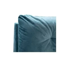 DOVETAIL OCEAN SLUB VELVET PILLOW BACK PLATFORM BED Bedroom