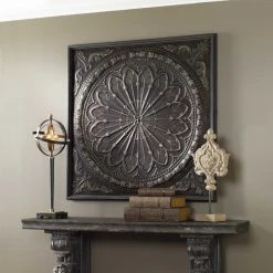 UTTERMOST OCTAVIA EMBOSSED IRON WALL PANEL