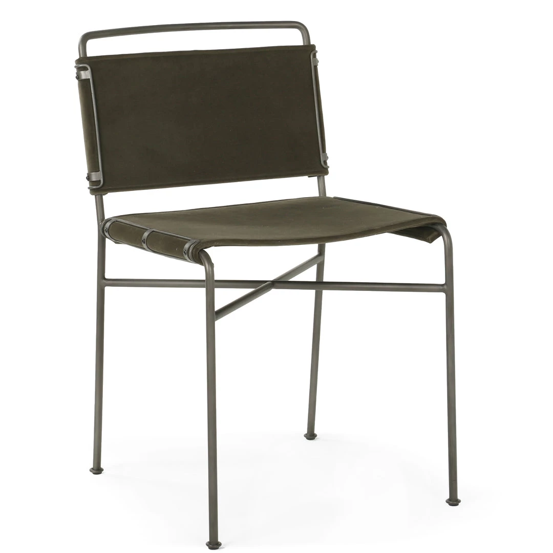 FOUR HANDS OLIVE VELVET SLING DINING CHAIR Furniture 3 FOUR HANDS OLIVE VELVET SLING DINING CHAIR Furniture
