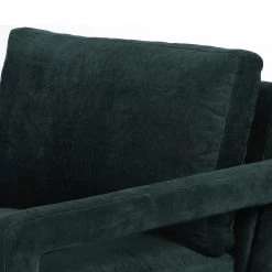 FOUR HANDS Furniture OLSON EMERALD WORN VELVET ARM CHAIR