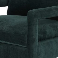 FOUR HANDS Furniture OLSON EMERALD WORN VELVET ARM CHAIR