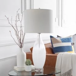 SURYA OMBRE MILK GLASS TABLE LAMP Lighting