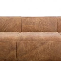 MOES Furniture OPEN ROAD VINTAGE BROWN LEATHER SOFA