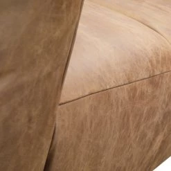 MOES Furniture OPEN ROAD VINTAGE BROWN LEATHER SOFA