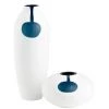 CYAN Pillows + Decor ORACLE WHITE + BLUE VASES