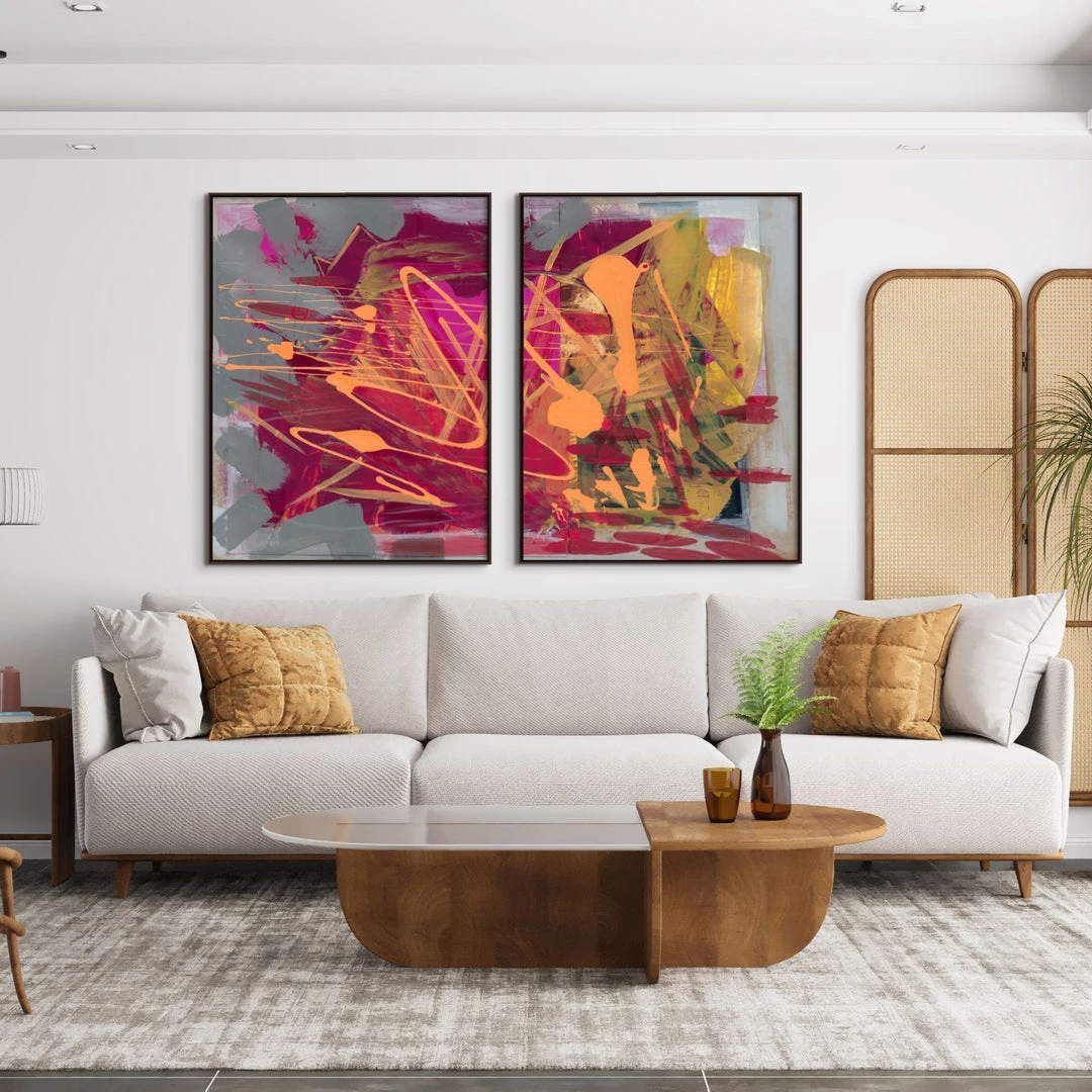 L ART "ORANGE JUICE" CANVAS ART 2 L ART "ORANGE JUICE" CANVAS ART