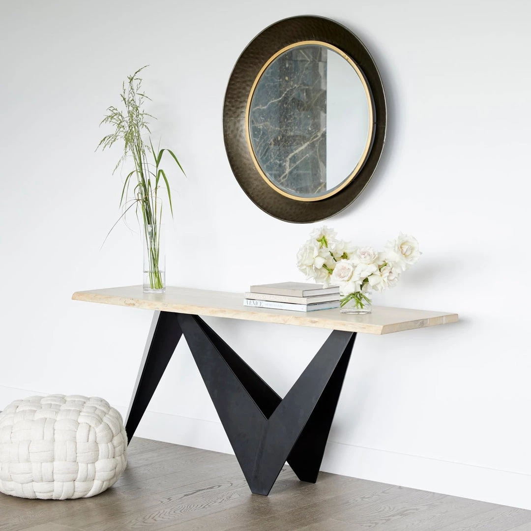 MOES Furniture ORIGAMI LIVE-EDGE CONSOLE TABLE 2 MOES Furniture ORIGAMI LIVE-EDGE CONSOLE TABLE