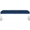 TOV OSCAR NAVY VELVET ACRYLIC BENCH