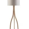 SURYA Lighting OSLO FLOOR LAMP: LIGHT GRAY