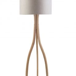 SURYA Lighting OSLO FLOOR LAMP: LIGHT GRAY