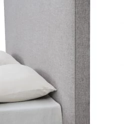 TOV OWEN MID-CENTURY PLATFORM BED: BEIGE/GRAY