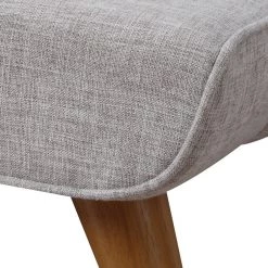 TOV OWEN MID-CENTURY PLATFORM BED: BEIGE/GRAY