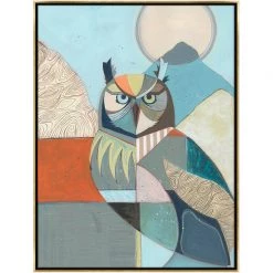 L ART Wall Art "OWL IN THE DAY" CANVAS ART