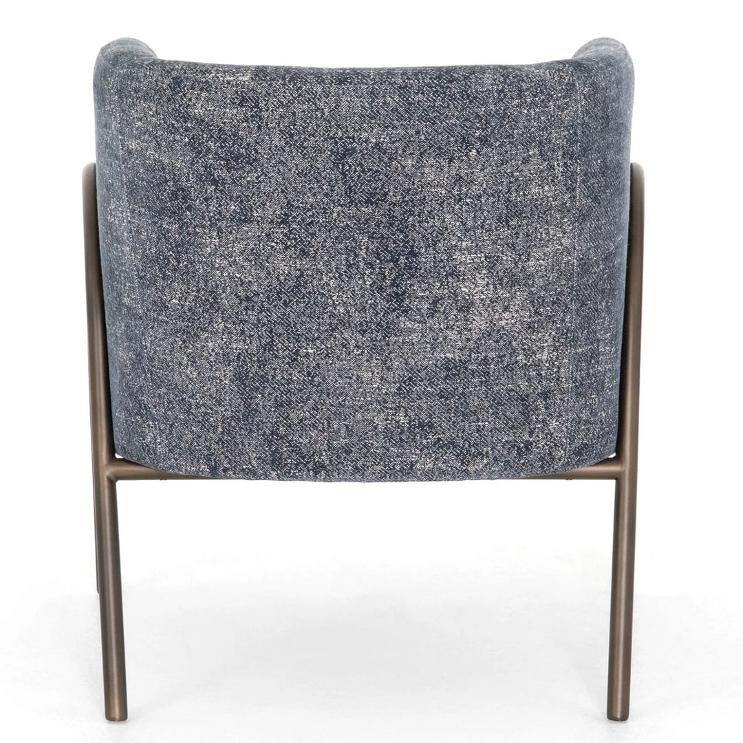 FOUR HANDS Living Room PACEY TEXTURED NAVY CHENILLE BARREL CHAIR 5 FOUR HANDS Living Room PACEY TEXTURED NAVY CHENILLE BARREL CHAIR
