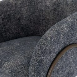 FOUR HANDS Living Room PACEY TEXTURED NAVY CHENILLE BARREL CHAIR 13 FOUR HANDS Living Room PACEY TEXTURED NAVY CHENILLE BARREL CHAIR