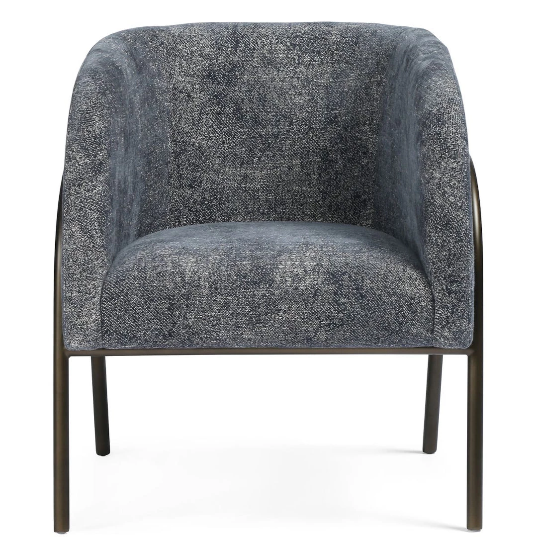 FOUR HANDS Living Room PACEY TEXTURED NAVY CHENILLE BARREL CHAIR 1 FOUR HANDS Living Room PACEY TEXTURED NAVY CHENILLE BARREL CHAIR