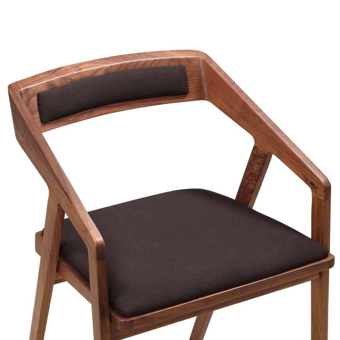 MOES PADMA WALNUT + BLACK DINING CHAIR Furniture 4 MOES PADMA WALNUT + BLACK DINING CHAIR Furniture