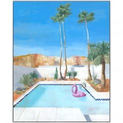 L ART "PALM SPRINGS III" CANVAS ART