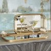 UTTERMOST PALM SPRINGS RETRO MIRRORED SERVING TRAYS | SET OF 2