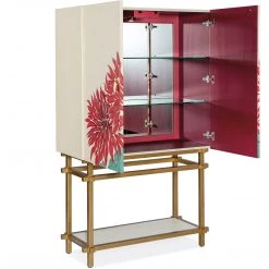 HOOKER PATRICIA FLORAL BAR CABINET
