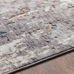 SURYA ELIJA RUG: CHARCOAL MULTI