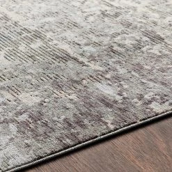 SURYA ELIN RUG: CHARCOAL, OLIVE MULTI