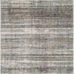 SURYA ELIA RUG: CHARCOAL, OLIVE MULTI