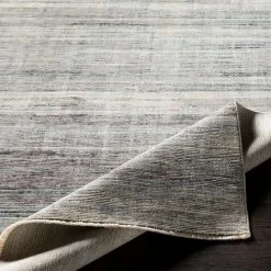 SURYA ELIA RUG: CHARCOAL, OLIVE MULTI