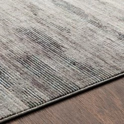 SURYA ELIA RUG: CHARCOAL, OLIVE MULTI