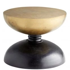 CYAN PERPETUAL NOIR & GOLD ACCENT TABLE Furniture