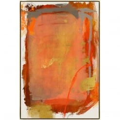 L ART "PERSIMMON SPLASH" CANVAS ART