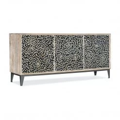 HOOKER PETAL MOSAIC BONE INLAY CONSOLE Furniture