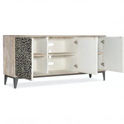 HOOKER PETAL MOSAIC BONE INLAY CONSOLE Furniture