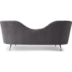 TOV PETRA GREY VELVET SOFA Living Room