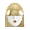 PHILLIPS COLLECTION FASHION FACE GOLD+WHITE WALL ART Wall Sculptures + Decor