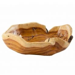 PHILLIPS COLLECTION BURLED LIGHT FAUX WOOD BOWL