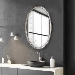 SALT Mirrors PHOEBE OVAL VANITY MIRROR 27 SALT Mirrors PHOEBE OVAL VANITY MIRROR