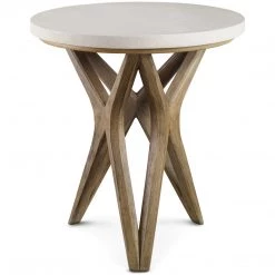 UTTERMOST PHOENIX LIMESTONE TOP SIDE TABLE