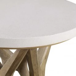 UTTERMOST PHOENIX LIMESTONE TOP SIDE TABLE