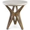 UTTERMOST PHOENIX LIMESTONE TOP SIDE TABLE