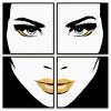 L ART "PIECES OF ME" GOLD EMBELLISHED CANVAS ART SERIES Wall Art