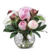 UTTERMOST PIERRE PINK PEONY BOUQUET Pillows + Decor