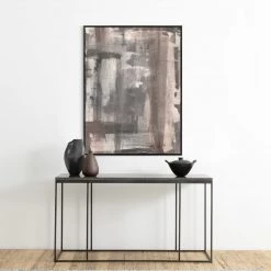 L ART "PINK CLOUD AND GRAY" CANVAS ART Wall Art