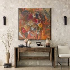 L ART "PINK OPAQUE" CANVAS ART