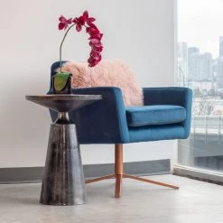 MOES PIP IRIDESCENT ALUMINUM ACCENT TABLE