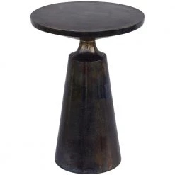 MOES PIP IRIDESCENT ALUMINUM ACCENT TABLE