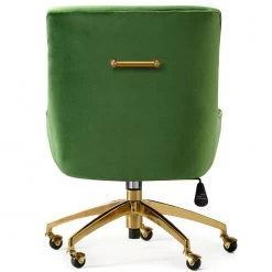 TOV PIPER GREEN VELVET SWIVEL OFFICE CHAIR