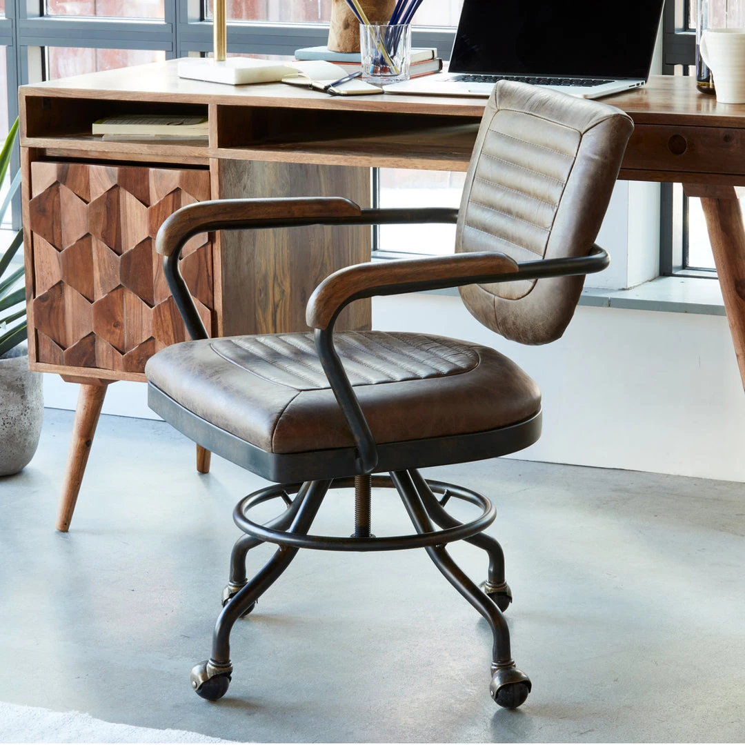 MOES FOSTER DESK CHAIR: SOFT BROWN Office 5 MOES FOSTER DESK CHAIR: SOFT BROWN Office