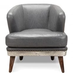 MOES CAMBRIDGE CLUB CHAIR: ANTIQUE GREY Living Room